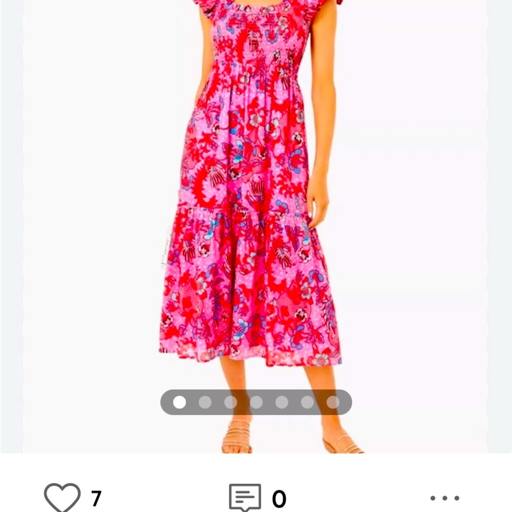 Tuckernuck Breeze Floral Print Sleeveless Midi Dress.